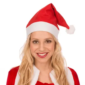 Fleece Santa Hat Costume Accessory