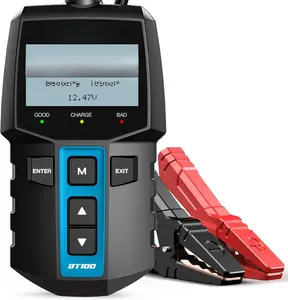 BT100   Tester 12V Load Tester, 100-2000 CCA Automotive Alternator Tester Digital Auto  Analyzer  Cranking System Tester for    ATV SUV Boat Yacht