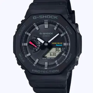 GAB2100-1A New G shock black Ana/digi tough solar and bluetooth watch for men "latest "