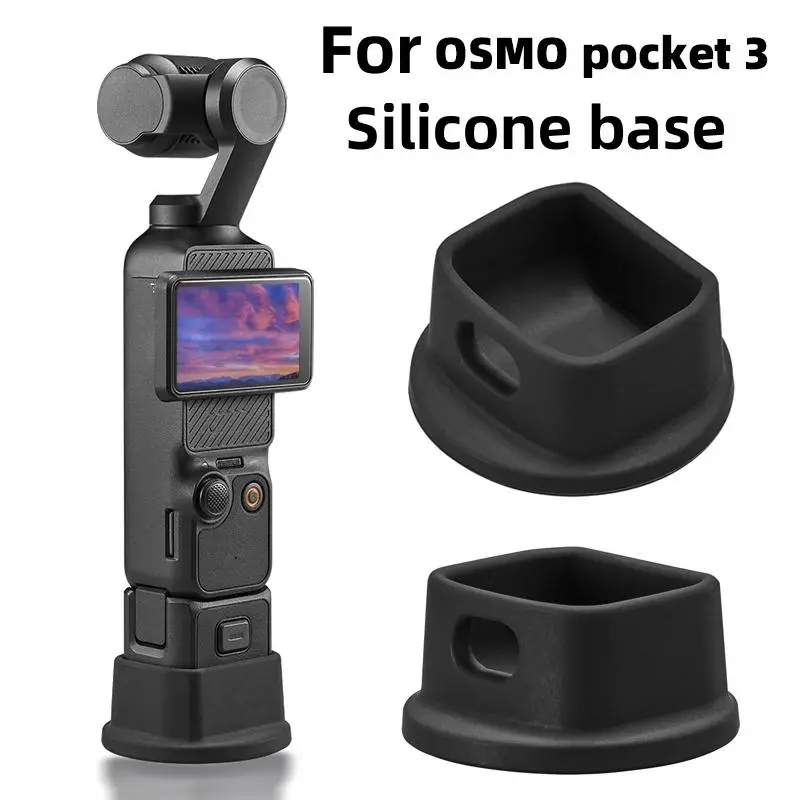 For Dji Osmo Pocket 3 Action Camera Non-Slip Silicone Fixed Portable Stand, Desktop Station Selfie Live Cover Mount Accessory for Enhanced Stability Selfie Accessories