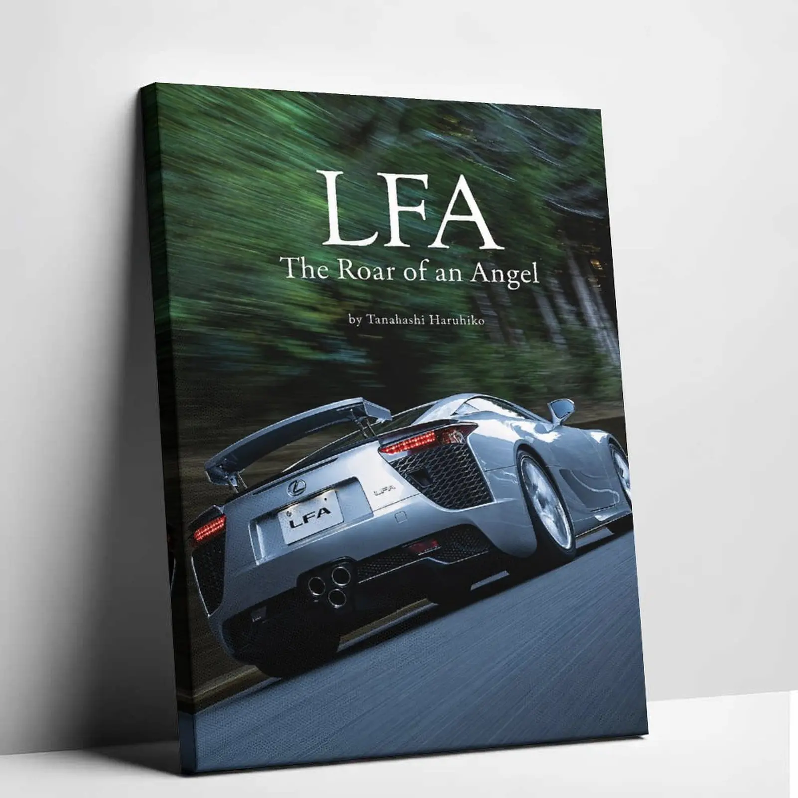 Lexus LFA Canvas Wall Art The Roar of an Angel Supercar Poster Japanese V10 Sports Car Painting Print Automotive Garage Wall Decor Cool Man Cave Living Room Bedroom Picture Artwork Display