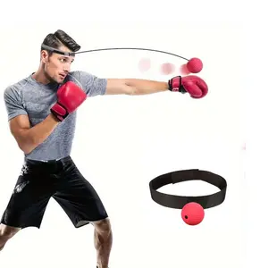 Headband Boxing Reaction Speed Training Ball, Boxing Speed Trainer, Suitable for Beginners & Teens, Durable Plastic, Sports Equipment Type