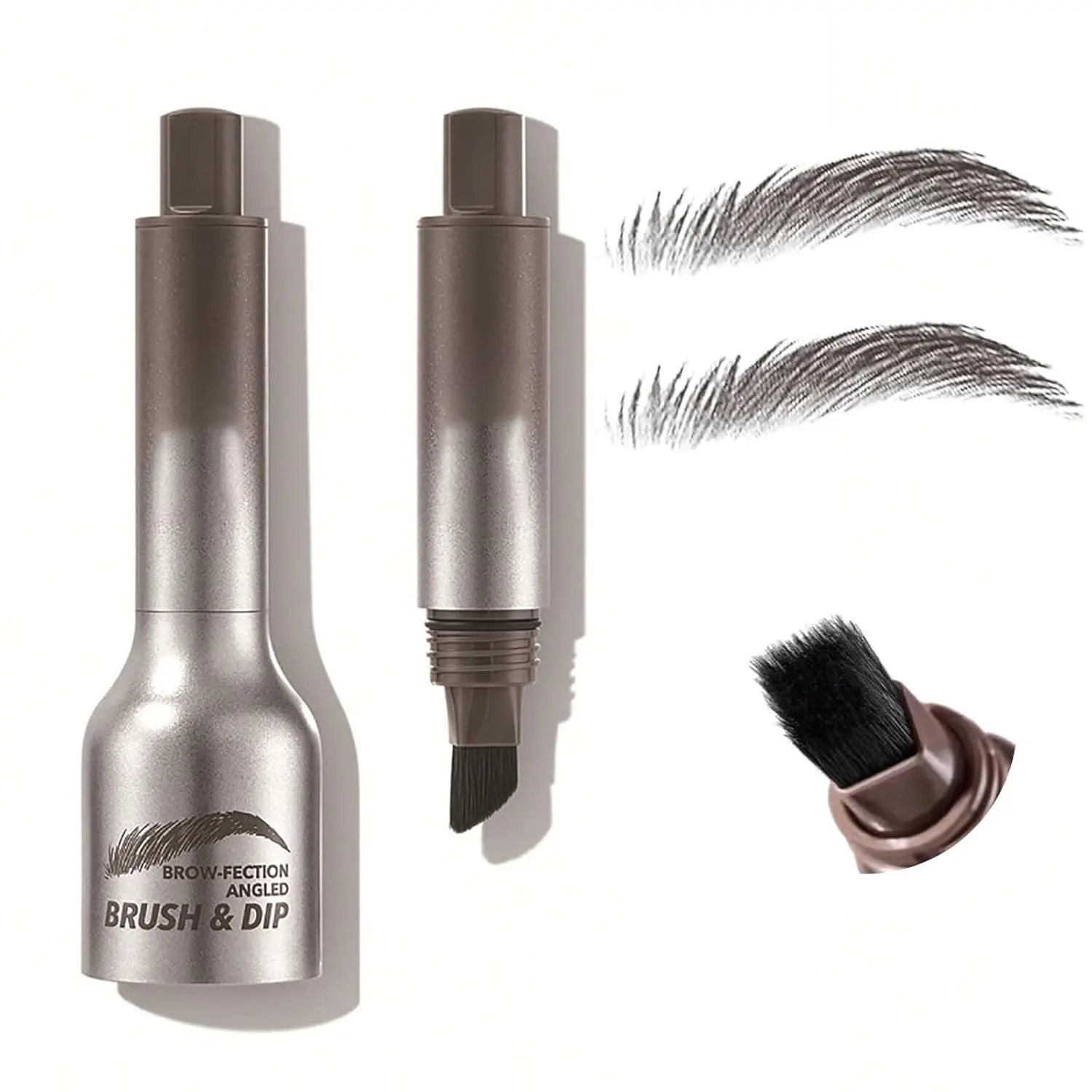 Brow Fection 4D Liquid Brow Definer Pen with Built-in Brush - Cruelty-Free, Long-Lasting, Quick-Drying Eyebrow Cosmetic for Eyebrow Fill (Espresso)