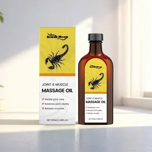 South Moon Joint & Muscle Massage Oil - Turmeric Infused for Discomfort Relief, Fast-Absorbing & Moisturizing Body Care for Daily Use