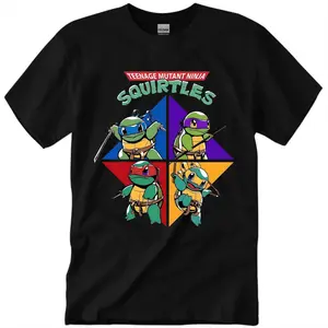 Tmnt X Squirtle Shirt, Pkm Shirt, Anime Shirt, Vintage TShirt