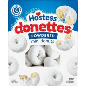 Hostess Donettes, Powdered Mini Donuts, 10 oz Bags
