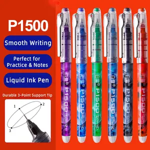 6Pcs Liquid Rollerball Pens, Needle Tip Fine Point, Large Ink Volume, Direct Liquid Ink System, Smooth Writing Pens for Note Taking, Journaling, Office Work, School Supplies, Planner and Writing