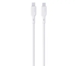 AUKEY CB-NCL2 9V/3A 480Mbps 1.8M USB-C TO Lightning Common Braided Cable USB2.0 White Charging Device smartnfccase