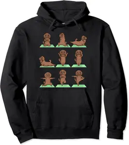 Goldendoodle Dog Yoga Pose Zen Workout Exercise Yogi Funny Pullover Hoodie - Lydiagarcia Shop 60B09C3NC8CQ