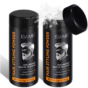 [NEW] Hair Thickening Powder for Men - Barber Grade Styling Powder with Rice Starch, Instant Texture & Volume for Thin Hair, Strong Hold Matte Finish, Fluffy and malleable two-in-one based texture powder