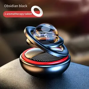 Solar Powered Car Air Freshener, Solar Rotating Car Aroma Diffuser, Car Interior Decoration Accessories for Car & Home