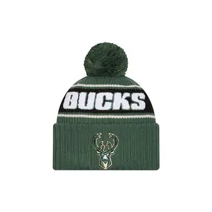 New Era Bold Milwaukee Bucks Pom Knit Hat