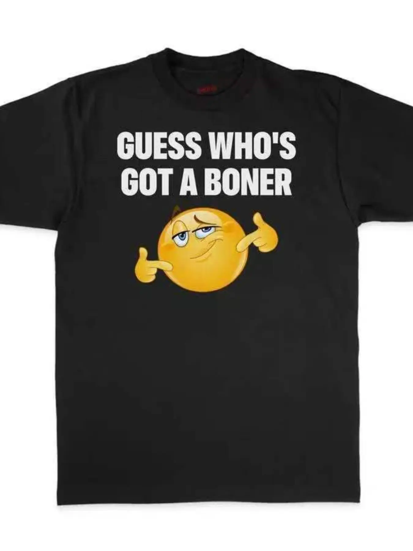 Funny Emoji Casual Streetwear Menswear Graphic Print T-Shirt Casual Style Tee, Guess Who's Got a Bonner Humorous Short Sleeve Tee, Perfect Gift Idea