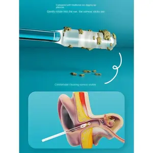 Ear Cleaning Tool with Soft Silicone Tips – Safe and Effective Earwax Remover for Ear Hygiene – Gentle Ear Pick for Daily Use – Ideal for Sensitive Ears – Reusable and Easy to Clean – Perfect for Family Use and Travel