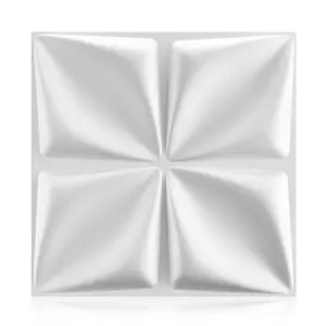 Aadesh 3D Wall Panel (Includes One Roll of Mounting Tape), Interior Wall Decor, Diagonal Diamond Diamond Textured Pattern for Living Room, Lobby, Bedroom, Hotel, Office, Game Room, TV Backsplash, 11.8 x 11.8 Inches (Approx. 30 x 30 cm)