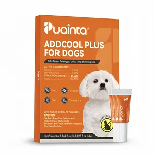 Puainta Flea & Tick Support Drops for Dogs & Cats - Gentle Spot-On Defense, All Breeds