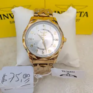 Invicta Elegancia Total / Dorado / 41mm / Unisex / QUARTZ / Acero Inoxidable / Oferta Relámpago /