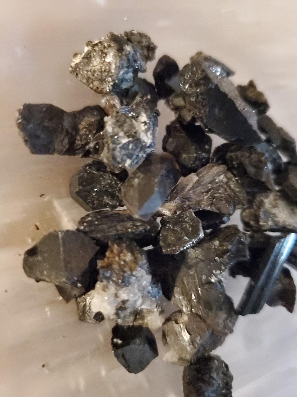 Blueberry Flourite with Calcite and Traumaline Chips - 46g Carry Along