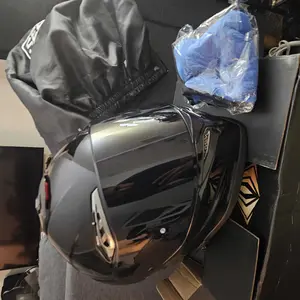 Nbtk Brand Full-Face Motorcycle Helmet, A large tail fin is given as a gift.Abs Material with Eps Liner, Multiple Ventilation, Sunshade Lenses, Unisex All-Season Commuter Helmets