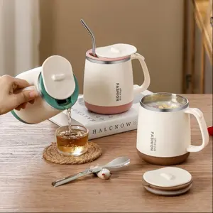 470ML Thickened Stainless Steel Coffee Mug, High Aesthetic Insulated Cup for Office School Home Use, Durable Heat Retention Design