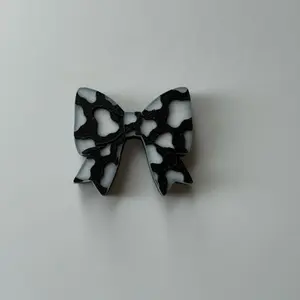Cow bow straw toppers