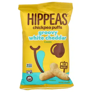 Hippeas Chickpea Puffs, Groovy White Cheddar, 4 oz (113 g)
