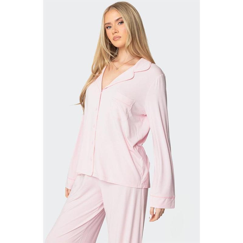 Edikted Women's Jeanette Button Up Shirt