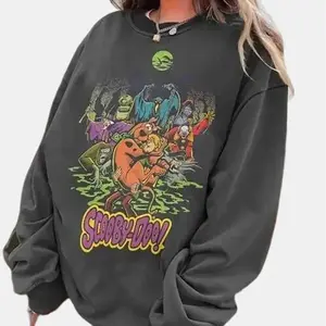 Vintage Scooby Halloween Sweatshirt – 90s Retro Movie Tee Featuring Classic Characters, Perfect for Spooky Season Style, Halloween Shirt, Funny Ghost Tee, Spooky Season, Summer Halloween Shirt, Fall Graphic Tee - LORA ATCHER