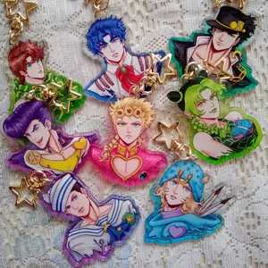 Gyjo Jotakak Acrylic Charm Keychain - Unique Keychains for Personal Style, Cute Keychains for Bags and Keys, Durable, Lightweight and Perfect for Personal Style, Collecting and Gifting