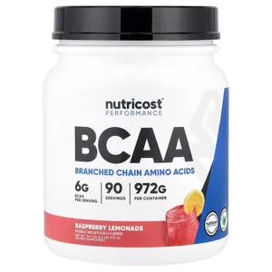 Nutricost Performance, BCAA, Raspberry Lemonade, 2.2 lb (972 g)