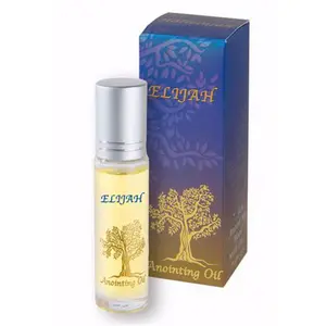 212 MAIN Leak-Proof Biblical Anointing Oil with Strong Olive Base, Elijah-Themed Roll-On Applicator, Jerusalem Holy Land Gift (No. 63118)