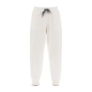 Brunello Cucinelli White Cashmere Athletic Pants