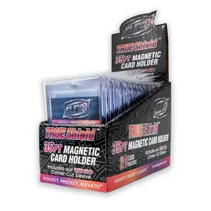 Elev8 TRUE Shield 35PT Magnetic Card Holder with TRUE Slide Corner Cut Sleeve 20 Pack Archival Safe UV Protection
