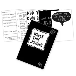 A5 Size Tear-Off Journal, Fun Challenges Stress Relief Anxiety Release Notebook, Suitable for Teens Adults Students Self-Care Creative Expression, Interactive Notebook