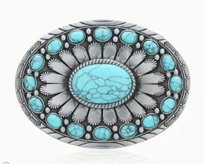 Oval Turquoise Belt buckle Oval Turquoise Belt buckle