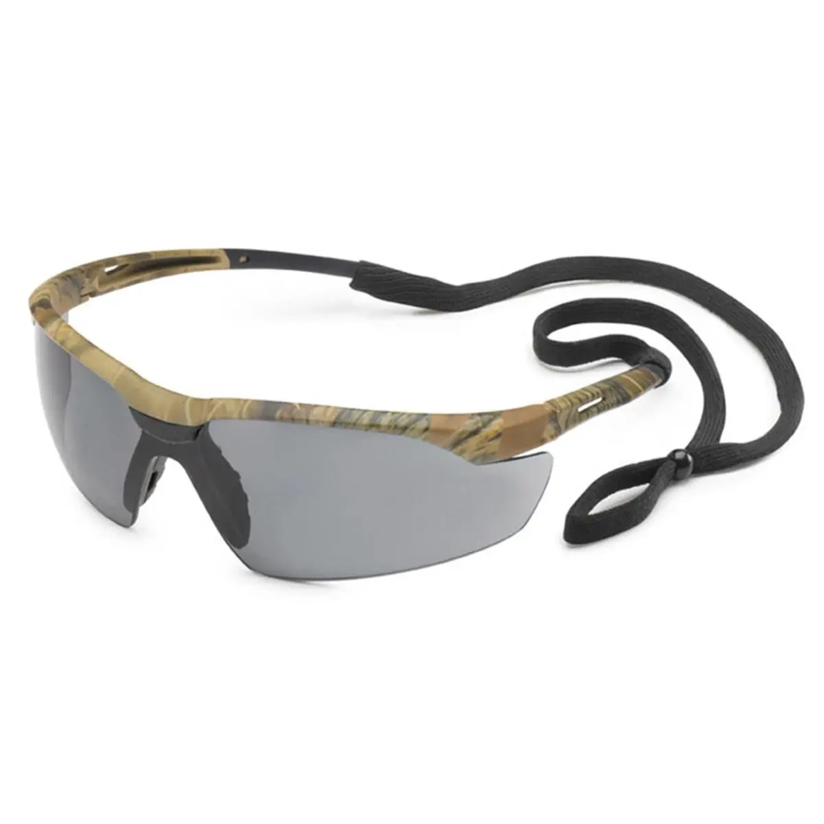 Gateway Safety Conqueror Camo Safety Glasses with Gray Anti-Fog Lens, Soft Rubber Nose Piece & Adjustable Retainer, ANSI Certified for Outdoor Hunting, Unisex