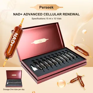 Perseek NAD for Anti-Aging – 1200mg Advanced Cellular Renewal | Enhances Skin, Energy & Focus – 10 Vials