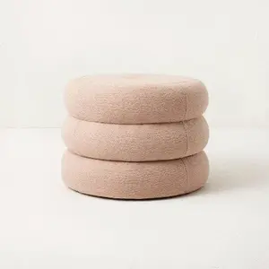 Opalhouse designed with Jungalow Ottoman Round Fully Living Room Bedroom Blush