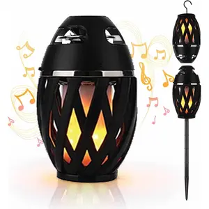 Tiki Dragon Outdoor LED Torch With Bluetooth Speaker