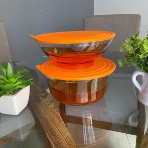 Tazones Luxury Naranja 3.2 y 1.5 litros.