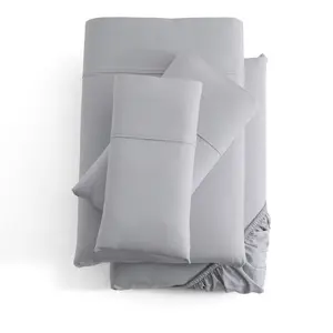{Malouf} Woven Microfiber Sheet Set :: Twin XL :: Ash