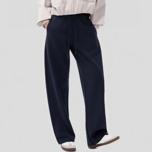 S&W Banana Pants Casual Trousers Loose Fit Joggers Relaxed Lounge Pants with Elastic Waistband Stacked Hems for Everyday Wear - Womenswear Bottom Essential baggy sweatpants