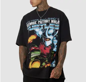 American Thrift X Teenage Mutant Ninja Turtles Shredder Vintage T-Shirt,Unisex top, made of 100% cotton, weighing 200 grams. Suitable for all seasons, an excellent choice for everyday wear, sports, parties, or street style.