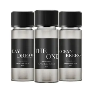 Hotel Scents Discovery Set Fragrance Aroma - 10 Iconic Hotel Inspired Diffuser Oils for Home & Travel - Day Dream, The One, Ocean Breeze - 20 ml Each