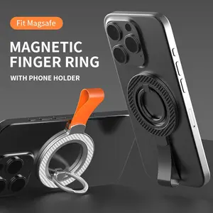Magnetic Ring Holder Stand, Secure Attachment for Devices, Ideal for Home & Office Use, Durable Magnetic Design, Easy Installation