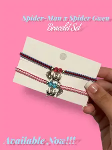 Spiderman x Spider Gwen knot Bracelets