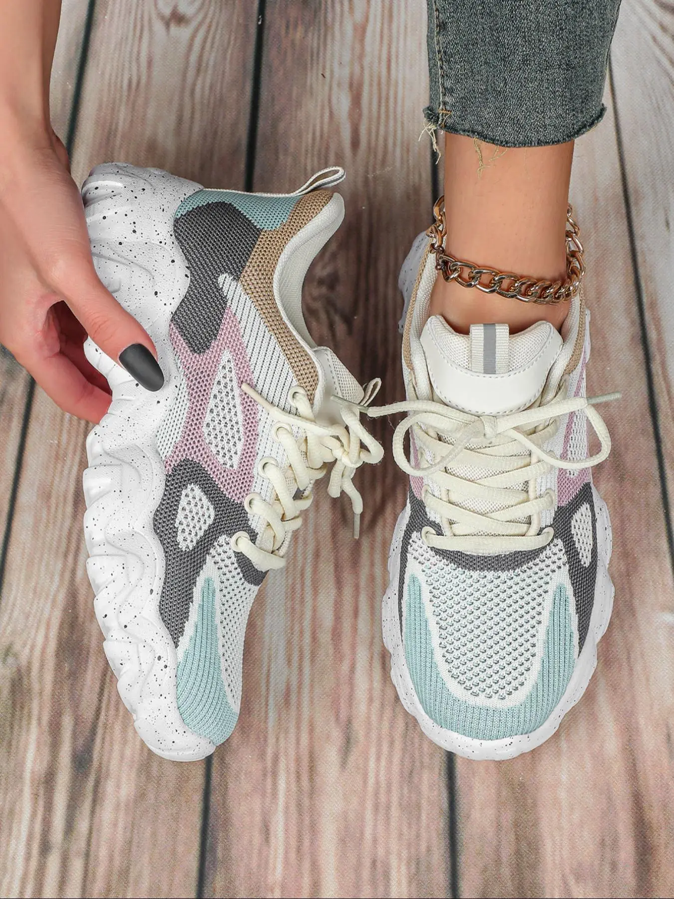Stylish Gradient Sneakers Gradient Blue High Top Sneakers: Stylish Urban Wear – VSD main image 3