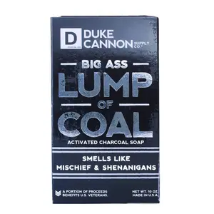 Duke Cannon  10 oz Lump of Coal Bergamot & Black Pepper Scent Shower Soap