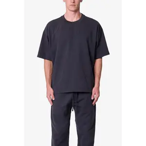 mnml Heavy Basic Boxy Tee - Washed Black