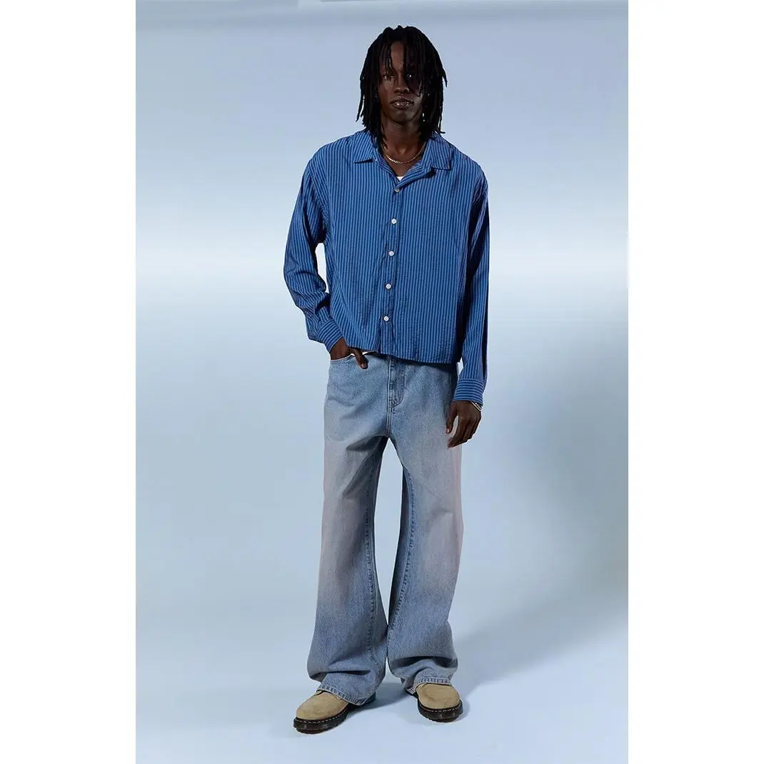 Pacsun Men's Blake Extreme Baggy Jeans Light Blue Wash